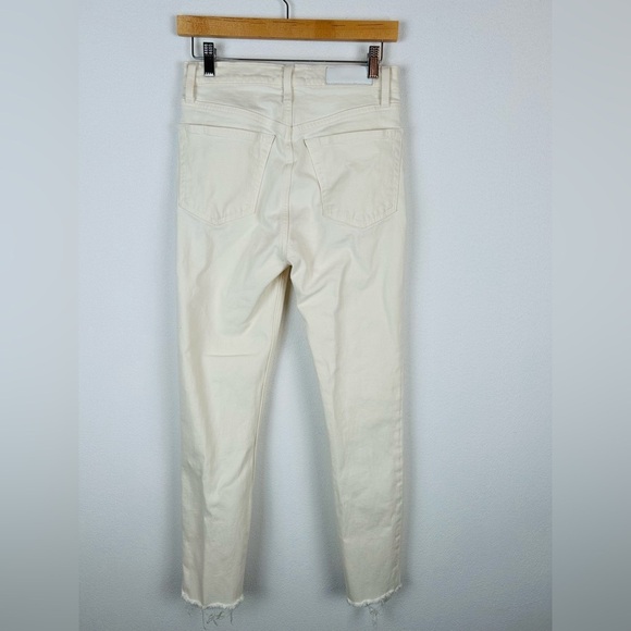REDONE 90s High Rise Ankle Crop Jeans Vintage White 27 - Picture 7 of 13